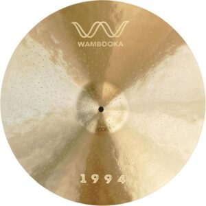 WAMBOOKA 1994 - Piatti per batteria professionali in B20 - Serie 1994 - Lavorati a mano a mano, timbro BRILLANTE. attacco rapido e grande proiezione – Ideale Rock Pop